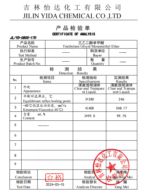 Triethylene Glycol Monomethyl Ether MTG Cas số 112-35-6 0